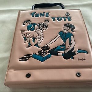 Vintage Tune Tote 45 RPM record carrying case for parties at friends houses.